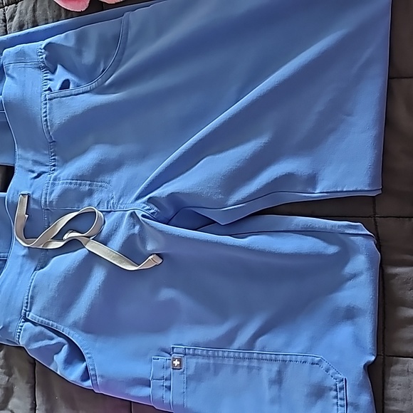 Figs Pants - FIGS bottom scrubs Small sky blue